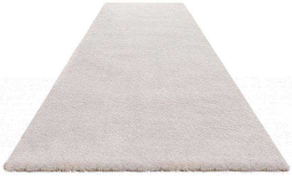 Covor traversa Shaggy »Magong« foarte pufos si moale crem 80x250 cm - LunaHome.ro