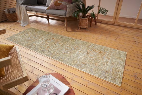 Covor traversa Suez cu design oriental, subtire model 3D 75x200 cm