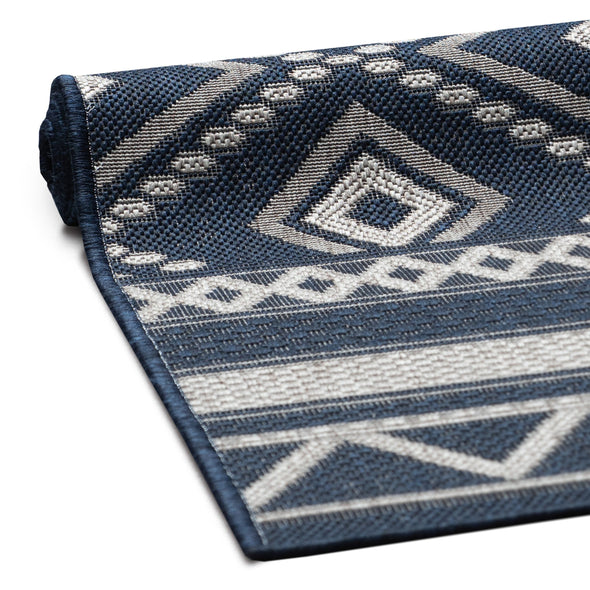 Covor traversa Toronto pentru interior si exterior albastru 67x230 cm - LunaHome.ro