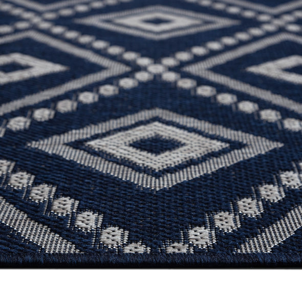 Covor traversa Toronto pentru interior si exterior albastru 67x230 cm - LunaHome.ro