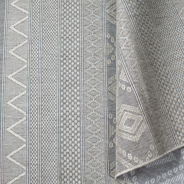 Covor traversa Toronto pentru interior si exterior gri 67x230 cm