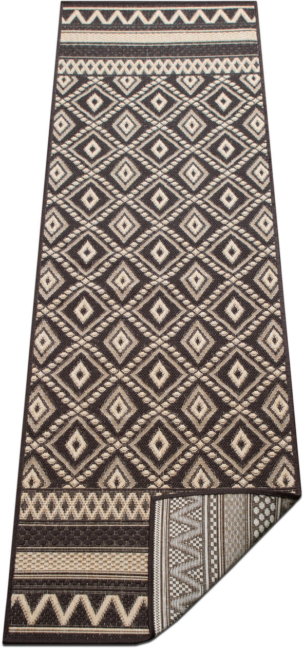 Covor traversa Toronto pentru interior si exterior maro 80x250 cm - LunaHome.ro