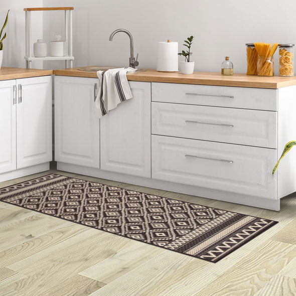 Covor traversa Toronto pentru interior si exterior maro 80x250 cm - LunaHome.ro