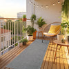 Covor traversa Venice cu tesatura plata, aspect de sisal, gri 80x250 cm - LunaHome.ro