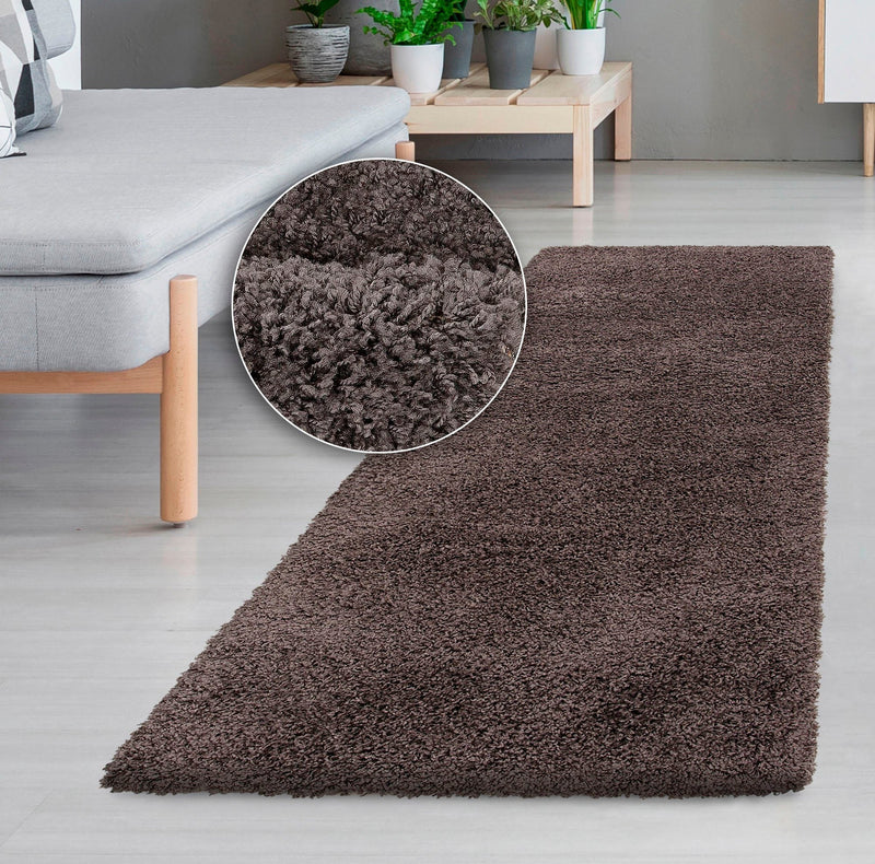 Covor traversa Viva gri inchis, potrivit pentru incalzire prin pardoseala 90x250 cm - LunaHome.ro