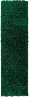 Covor traversa Viva verde inchis, moale si pufos 67x230 cm