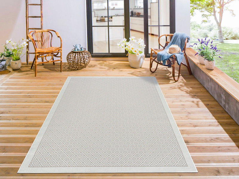 Covor traversa »Aliza« pentru interior si exterior, crem 80x150 cm - LunaHome.ro