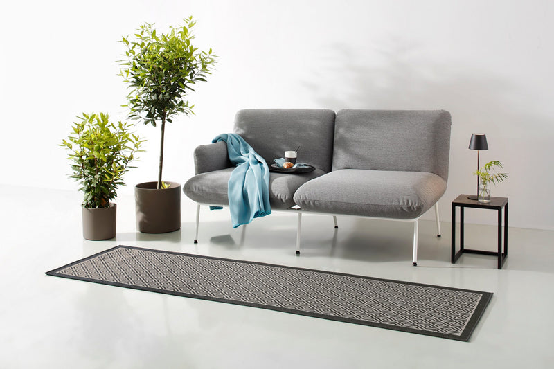 Covor traversa »Aliza« pentru interior si exterior,  gri 67x230 cm - LunaHome.ro
