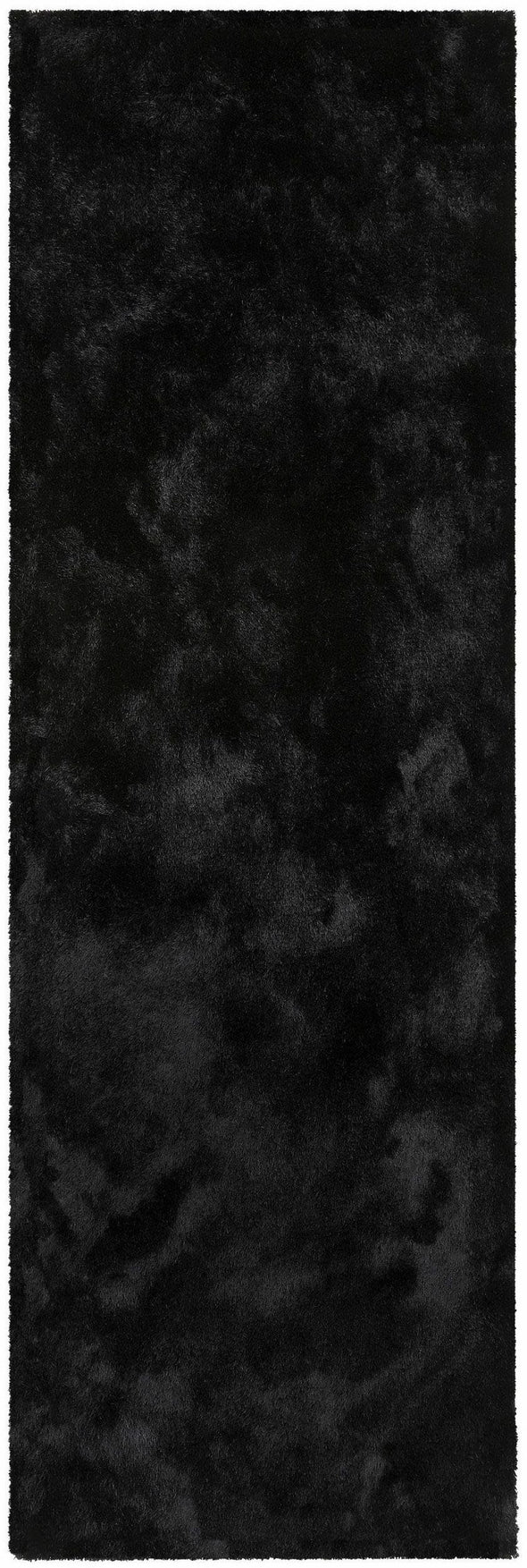 Covor traversa »Deman« moale si pufos, aspect stralucitor, negru 67x230 cm - LunaHome.ro
