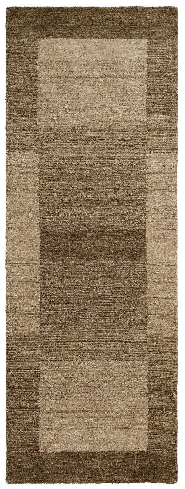 Covor traversa »Gabbeh Super« din lână pură maro 90x250 cm