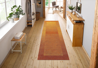Covor traversa »Gabbeh Super« din lână pură ruginiu 70x240 cm