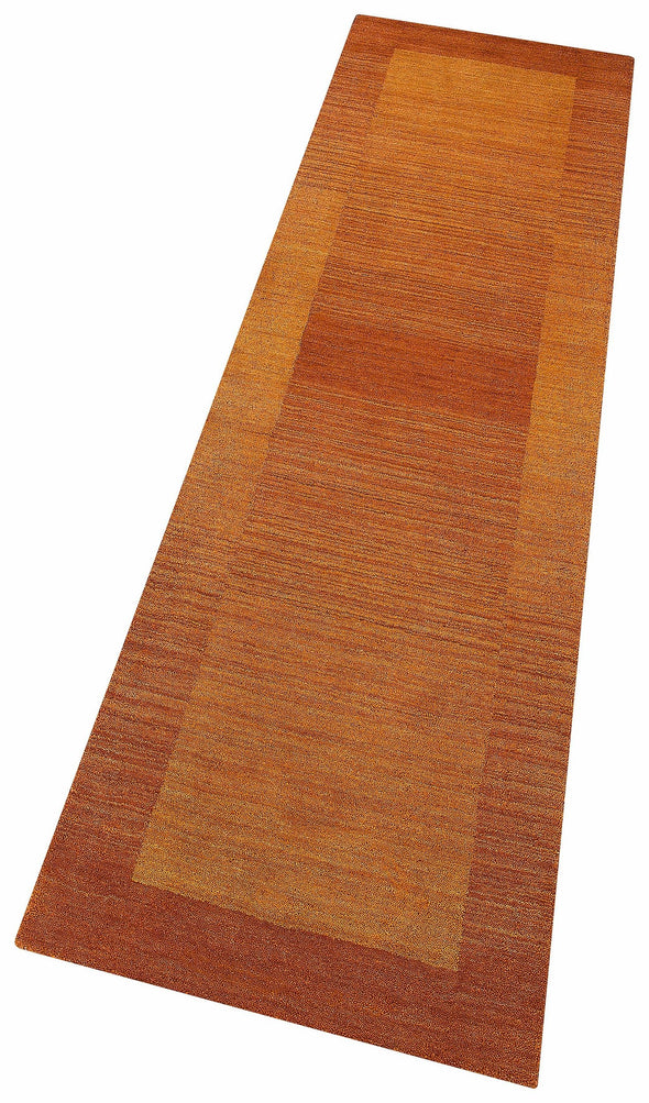 Covor traversa »Gabbeh Super« din lână pură ruginiu 70x240 cm - LunaHome.ro
