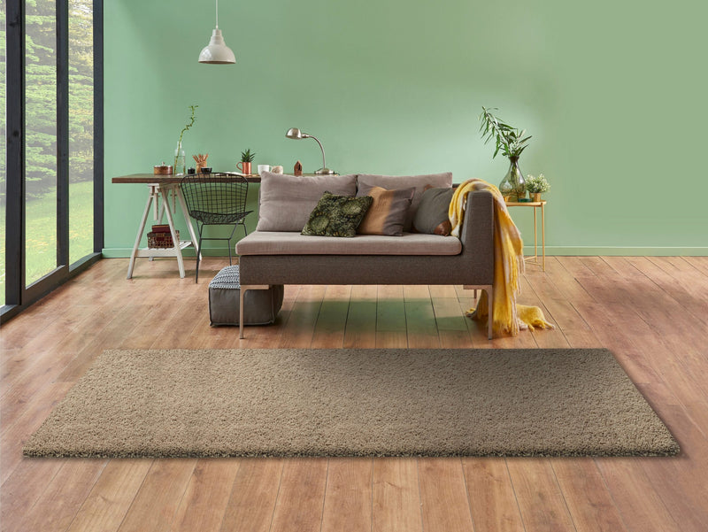 Covor traversa »Ilvi« foarte pufos, culoare nisip 80x300 cm - LunaHome.ro
