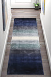 Covor traversa »Katalin« din viscoza albastru 90x250 cm - LunaHome.ro
