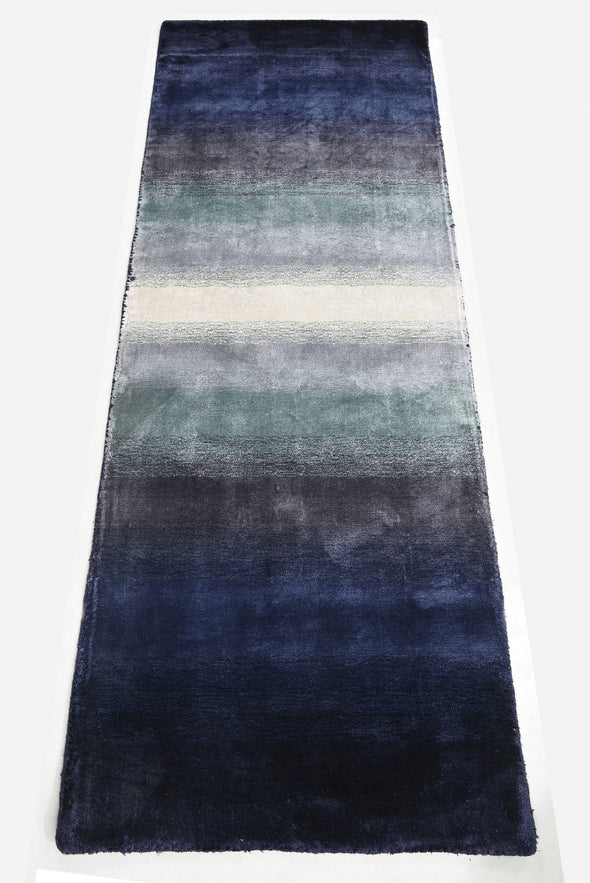 Covor traversa »Katalin« din viscoza albastru 90x250 cm - LunaHome.ro