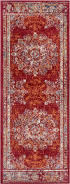 Covor traversa »Maderno« cu design oriental rosu, fire scurte 80x240 cm