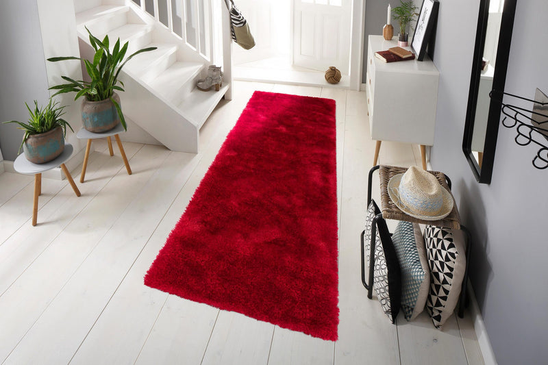 Covor traversă „Mikro Soft Super” moale si pufos, rosu 67x230 cm - LunaHome.ro