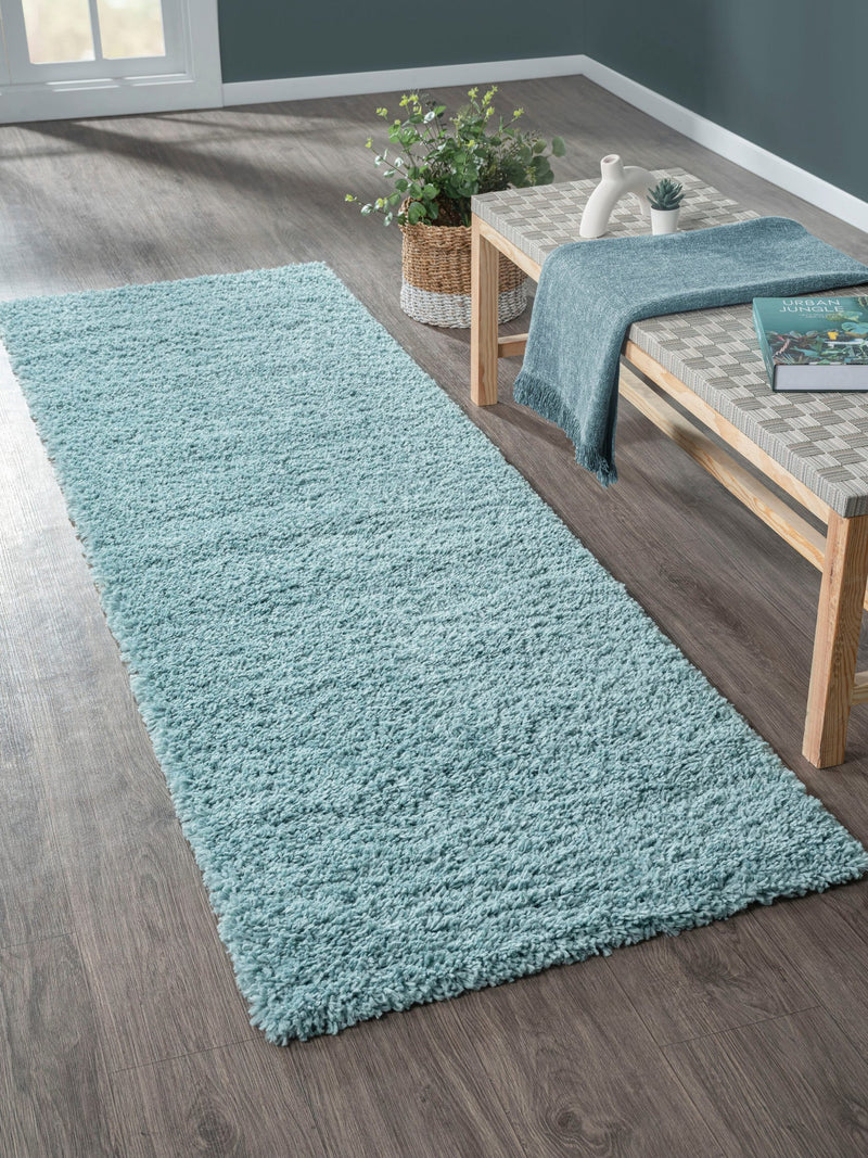 Covor traversa »My Shaggy« foarte pufos albastru deschis 80x250 cm - LunaHome.ro
