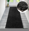 Covor traversa »Shaggy 30« gri inchis, foarte moale si pufos 67x230 cm - LunaHome.ro