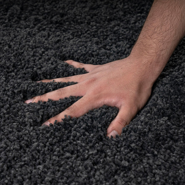Covor traversa »Shaggy 30« gri inchis, foarte moale si pufos 67x230 cm - LunaHome.ro