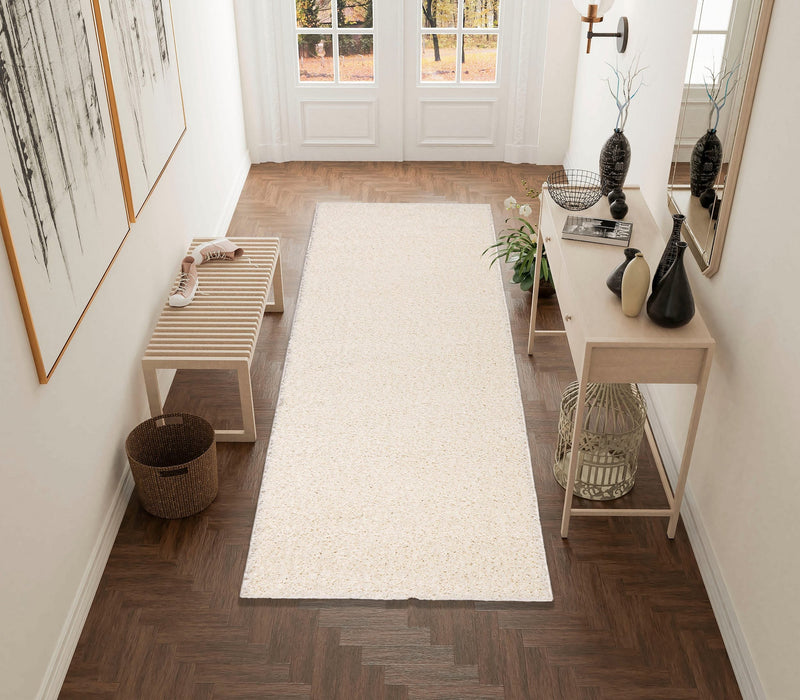 Covor traversa »Shaggy Soft« cu fir lung pufos, crem, 80x250 cm - LunaHome.ro