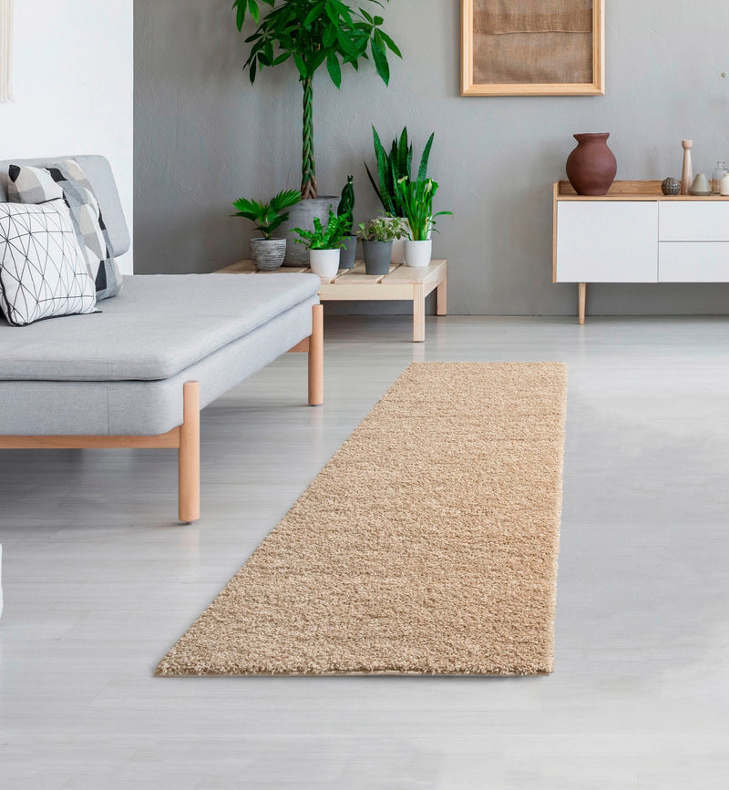 Covor traversă »Shaggy Soft« cu fir lung pufos, crem, 80x250 cm - LunaHome.ro