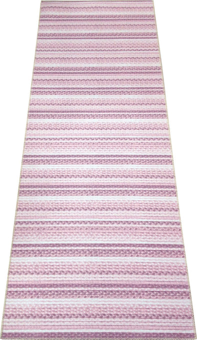 Covor traversa Dreams cu aspect impletit roz 65x180 cm - LunaHome.ro