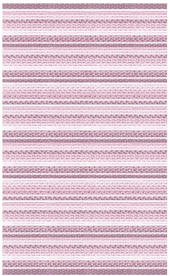 Covor traversa Dreams cu aspect impletit roz 65x180 cm - LunaHome.ro