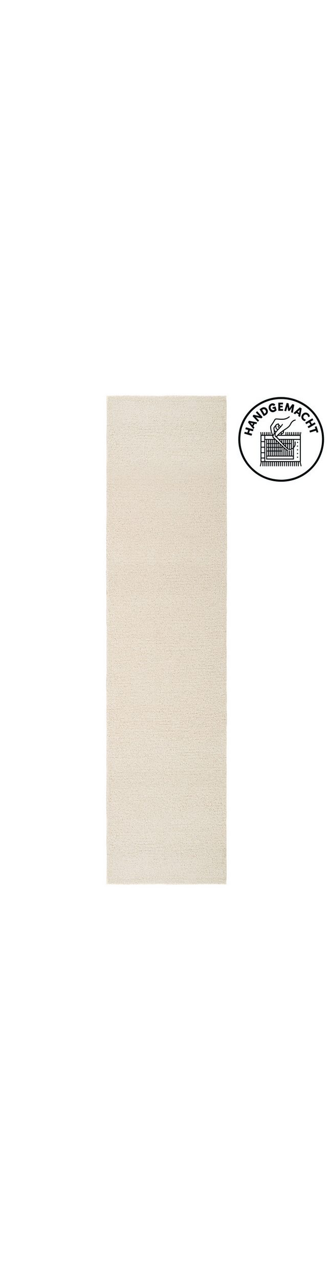 Covor traversă din lână naturala Janne Theko crem 70x240 cm