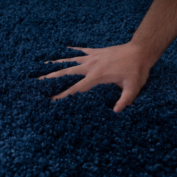 Covor traversa pufos »Shaggy 30« albastru, foarte moale 60x90 cm - LunaHome.ro