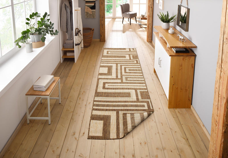 Covor traversă reversibil Cannes pentru interior si exterior, 80x250 cm - LunaHome.ro