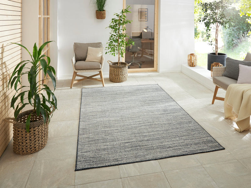 Covor traversă reversibil Mèlange pentru interior si exterior gri, 80x250 cm - LunaHome.ro