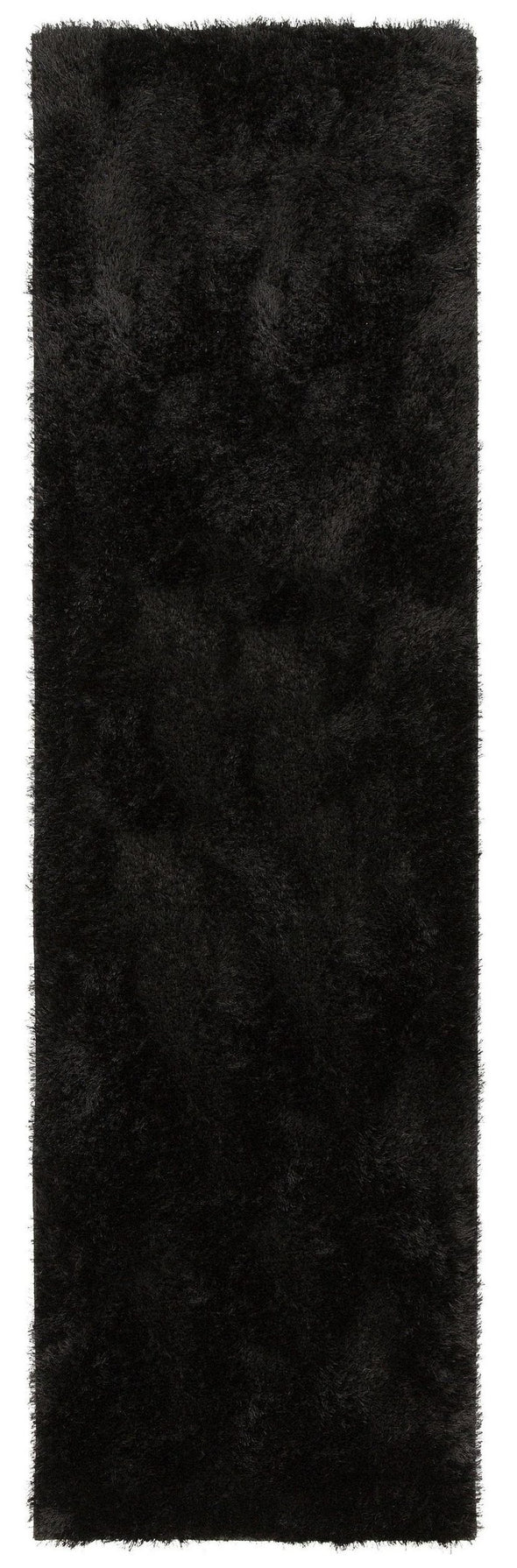 Covor traversă shaggy »Malin« negru foarte moale si pufos 90x250 cm - LunaHome.ro