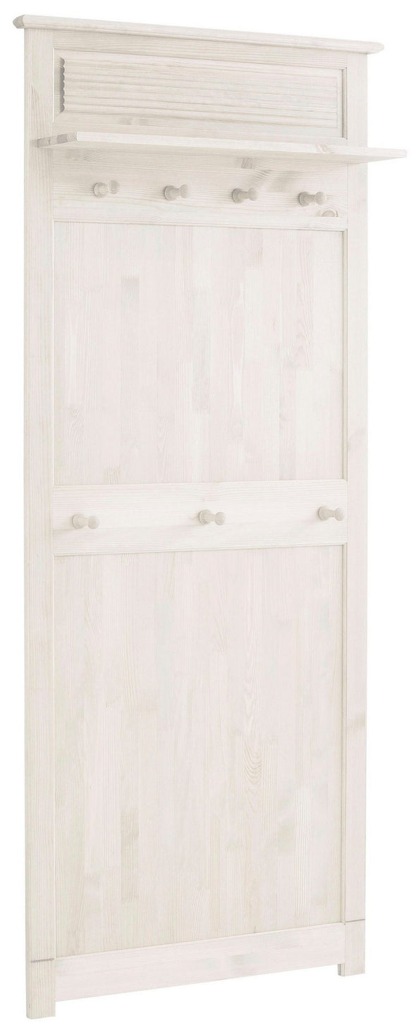 Cuier Rauna din lemn masiv de pin alb rustic 85 cm lățime