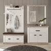 Cuier »Florence« alb rustic, design romantic, 107 cm latime - LunaHome.ro