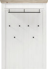Cuier »Florence« alb rustic, design romantic, 107 cm latime - LunaHome.ro