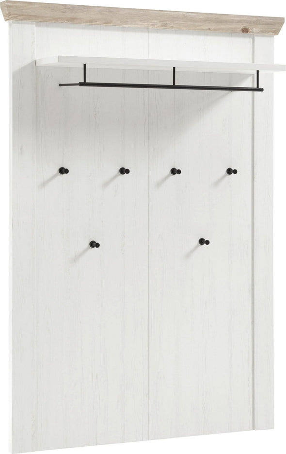 Cuier »Florence« alb rustic, design romantic, 107 cm latime - LunaHome.ro