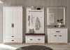 Cuier »Florence« alb rustic, design romantic, 107 cm latime - LunaHome.ro