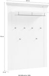 Cuier »Florence« alb rustic, design romantic, 107 cm latime - LunaHome.ro