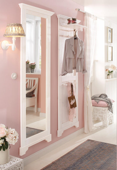 Cuier Rustic din lemn de pin alb 64 cm lățime - LunaHome.ro