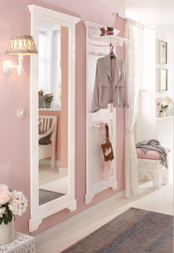 Cuier Rustic din lemn de pin alb 64 cm lățime - LunaHome.ro