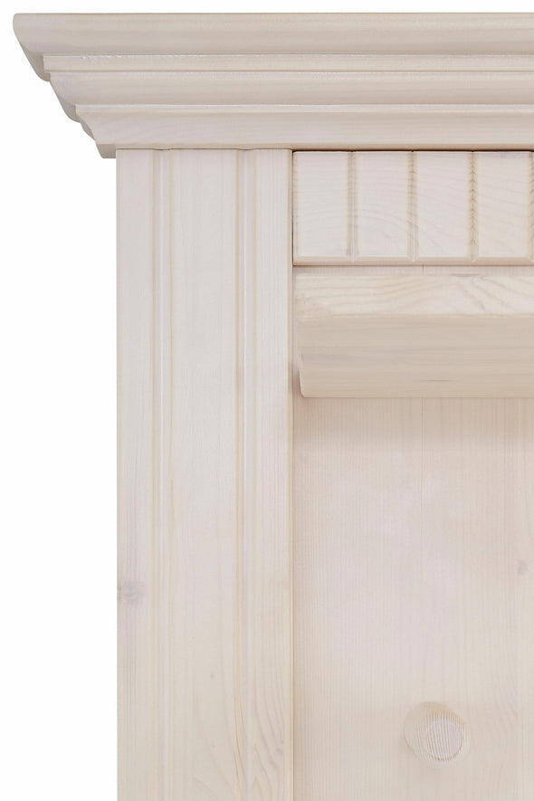 Cuier Rustic din lemn de pin alb 64 cm lățime - LunaHome.ro