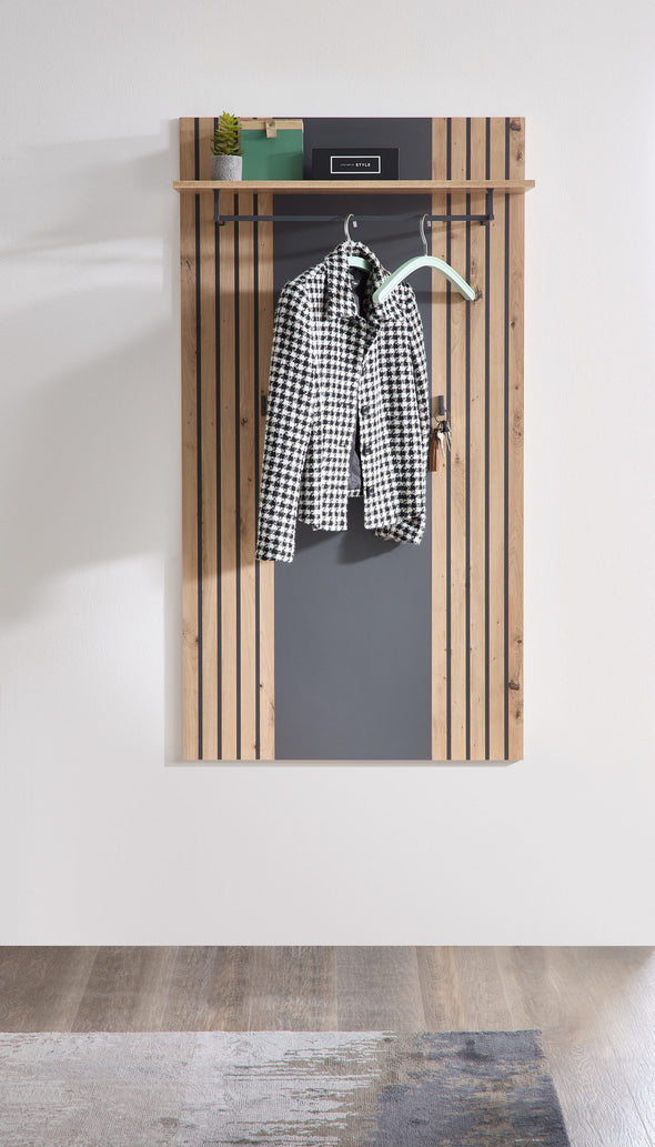 Cuier de perete Lagos cu design in 2 culori cu dungi 80 cm - LunaHome.ro