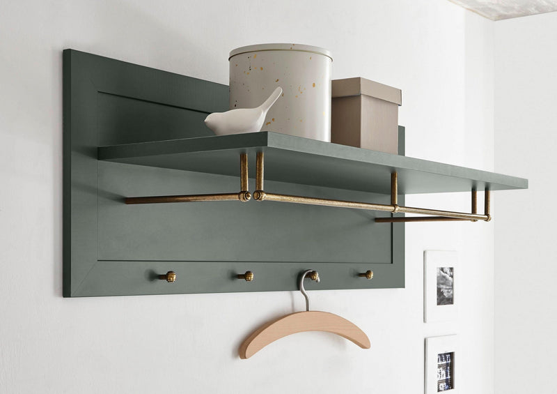 Cuier de perete Ascot verde cu design modern 109 cm - LunaHome.ro