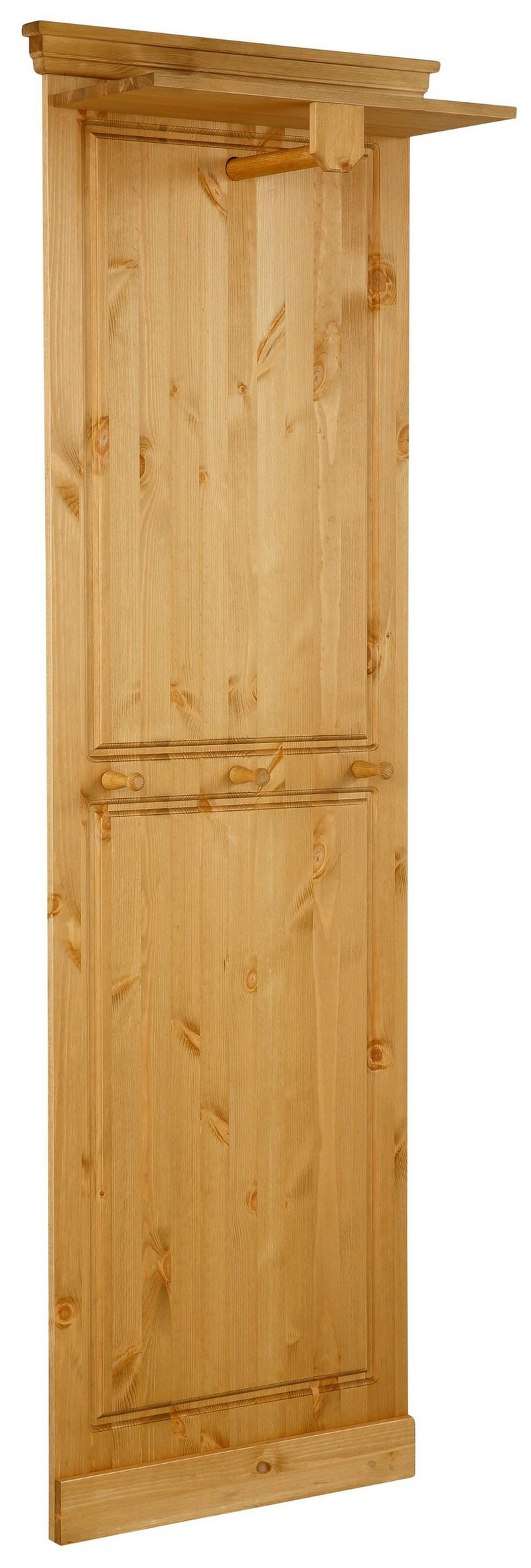 Cuier de perete Basilico din lemn de pin natur 60 cm - LunaHome.ro