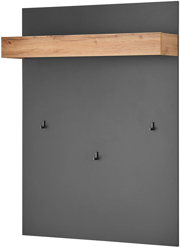 Cuier de perete City Giron cu design modern gri 100 cm lățime - LunaHome.ro