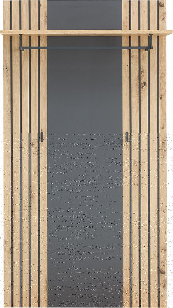 Cuier de perete Lagos cu design in 2 culori cu dungi 80 cm