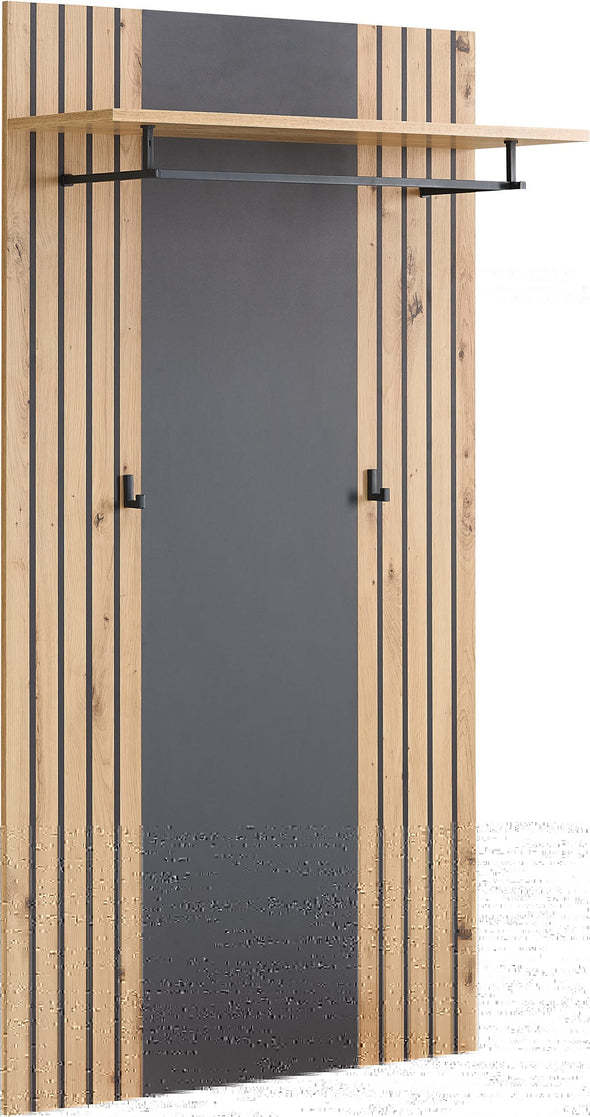 Cuier de perete Lagos cu design in 2 culori cu dungi 80 cm