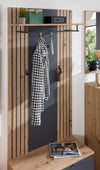 Cuier de perete Lagos cu design in 2 culori cu dungi 80 cm