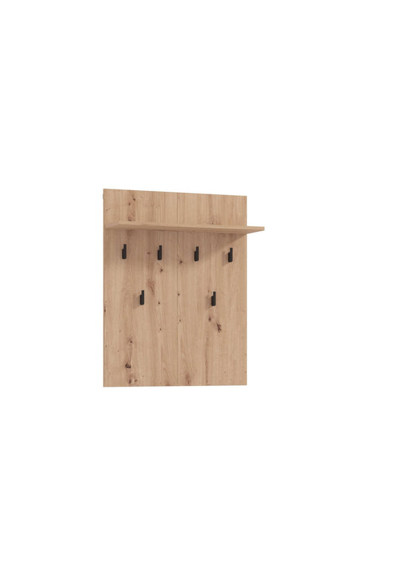 Cuier de perete Landes cu suport palarii si 6 carlige 66 cm